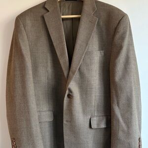 Lauren Ralph Lauren Brown Houndstooth Blazer Sport Coat Men’s 44R Classic